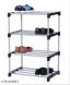 Removable Stackable Shoe Rack, Living Room Plastic Shoe Rack, Multi-layer Folding Shoes Storage Organizer, Plastic Shoes Cabinets Home Supplies (4layer shoe rack