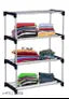 Removable Stackable Shoe Rack, Living Room Plastic Shoe Rack, Multi-layer Folding Shoes Storage Organizer, Plastic Shoes Cabinets Home Supplies (4layer shoe rack